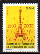 Timbre: 200 ans de la CCI de Paris