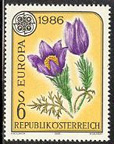 Timbre: Europa Autriche 1986