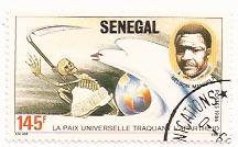 Timbre: La paix universelle traquant l'apartheid