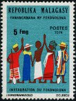 Timbre: Groupement d'int&eacute;r&ecirc;t communal Fokonolona