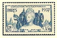 Timbre: Comm&eacute;moration de l'expo internationale de Paris