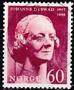 Timbre: Centenaire naissance actrice Johanne Dybwad