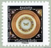 Timbre: Assiette Production S&egrave;vres