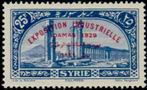 Timbre: Palmyre surcharg&eacute; EXPOSITION INDUSTRIELLE DAMAS 1929.