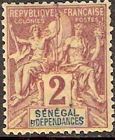 Timbre: All&eacute;gorie : Paix et Commerce.