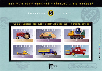 Timbre: V&eacute;hicules historiques bloc no 3