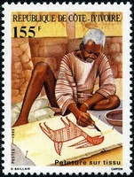 Timbre: Peinture sur tissu