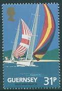 Timbre: Centenaire du Yacht-Club guernesais