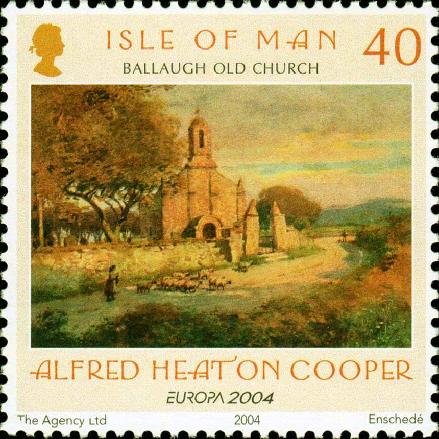 Timbre: Europa, 'Vieille &eacute;glise de Ballaugh" de Heaton Cooper