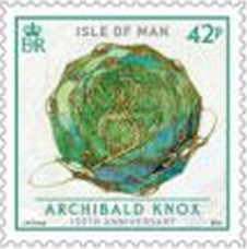 Timbre: 150 Anniv of the Birth of Archibald Knox, 1864-1933