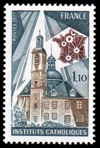 Timbre: Institut catholique de France.