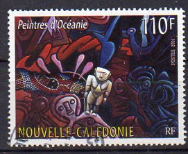 Timbre: Peintre d'Oc&eacute;anie