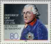 Timbre: 200 ans mort de Fr&eacute;d&eacute;ric le grand
