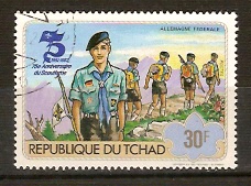 Timbre: 75&egrave;me ann. du scoutisme - Allemagne