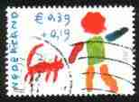 Timbre: Enfant et chat