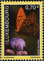 Timbre: Papillon Argynnis paphia