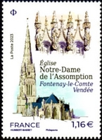 Timbre: Eglise Notre-Dame de l'Assomption  Fontenay-le-Comte