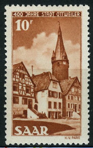Timbre: 400 ans de la ville d'Ottweiler