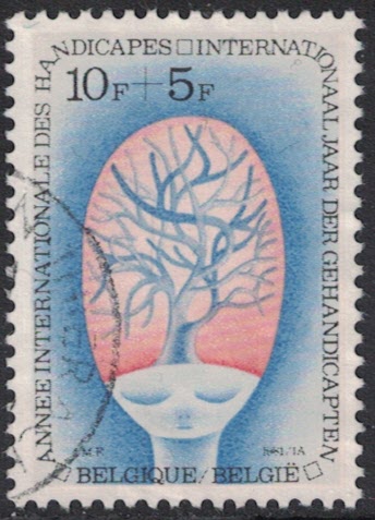 Timbre: Ann&eacute;e internationale des personnes handicap&eacute;es