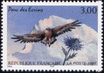 Timbre: Parc des Ecrins - aigle royal et chardon