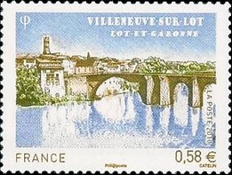 Timbre: Villeneuve-sur-Lot: