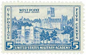 Timbre: Ecole militaire de West Point