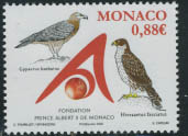 Timbre: Rapace : Fondation Prince Albert II de Monaco