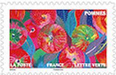 Timbre: jardin d'automne : pommes
