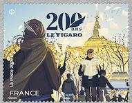 Timbre: 200 ans du Figaro