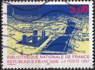 Timbre: Biblioth&egrave;que Nationale de France