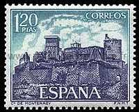 Timbre: Ch&acirc;teaux d'Espagne : Monterrey