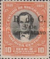 Timbre: Effigie avec surcharge