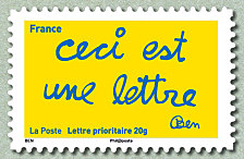 Timbre: Les timbres de Ben - Ceci est une lettre