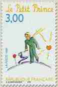 Timbre: Le petit prince arrosant la fleur